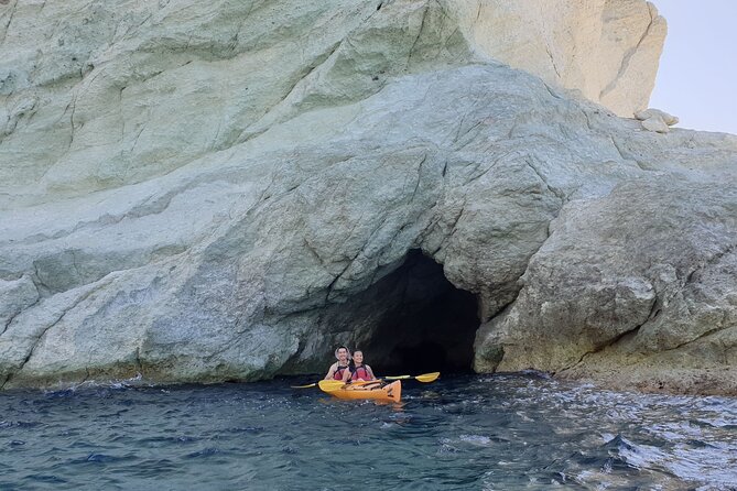 Santorini Sea Kayak - South Discovery, Small Group incl. Sea Caves and picnic - Red Beach first, then the open-water stretch