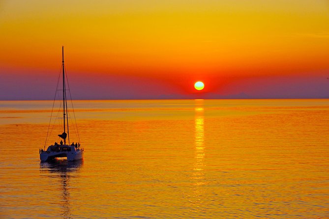 Santorini Sunset Luxury Sailing Catamaran Cruise with BBQ, drinks, transfer - Hotel transfer, check-in, and what to pack for the sea stops