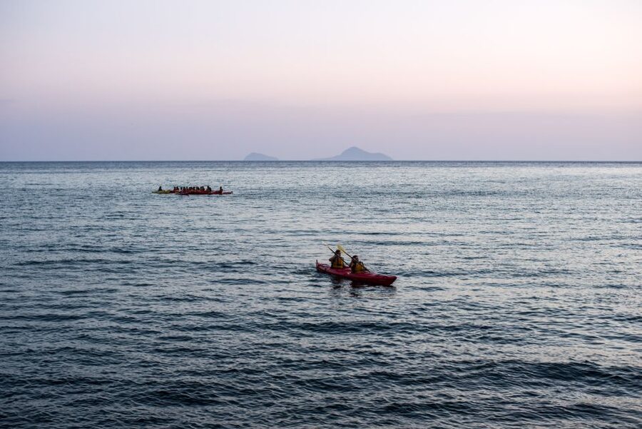 Santorini: Sunset Sea Kayak with Light Dinner - Key things to know before you go