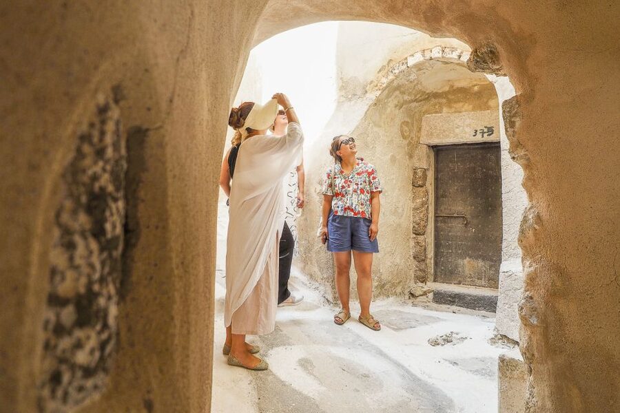 Santorini: Top Sights Day Trip, Wine Tasting, & Oia Sunset - Perissa Beach Time on the Black Sand Coast