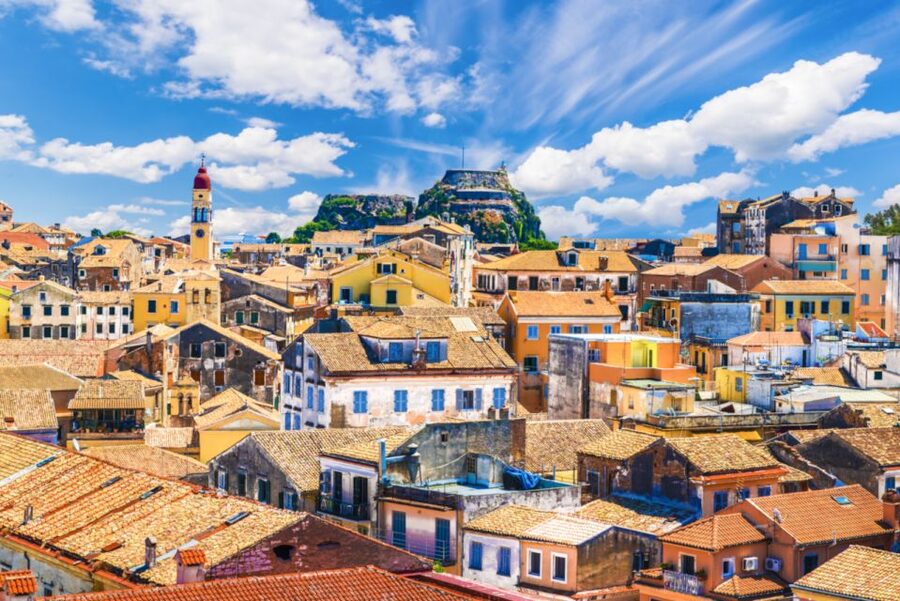Saranda: Corfu Town and Palaiokastritsa Day Trip with Cruise - Fortresses and free wandering in narrow streets
