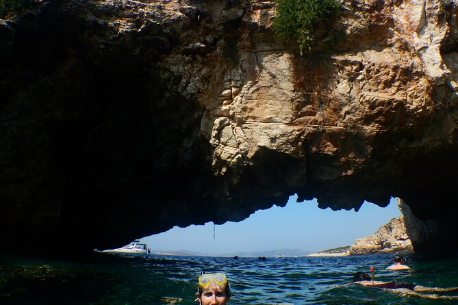 Semi-private Antiparos & Caves Blue Lagoon OR Rina Cave & Small Cyclades - Snorkeling support, sea-life searching, and what you’re given