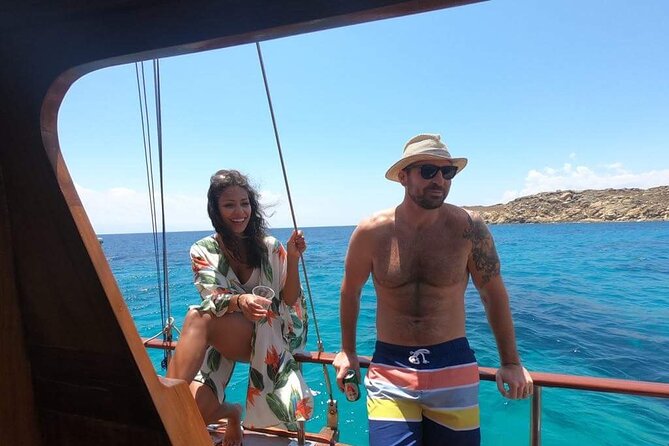 Shared Mykonos Sail Cruise to Delos and Rhenia Islands - Rhenia Island: the swim-and-snorkel stretch with included gear and BBQ lunch
