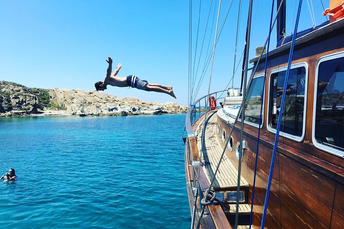 Shared Mykonos Sail Cruise to Delos and Rhenia Islands - Crew members and boat comfort: small details that make the day smoother