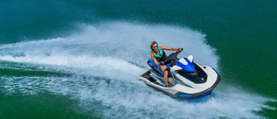 Sidari: Yamaha Jet Ski Rental with Safety Briefing - Sidari Jet Ski Setup at Sidari Watersports