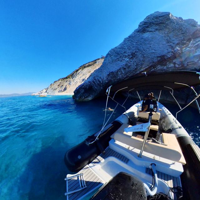 Skiathos: Private Lalaria Beach and Caves Speedboat Tour - Blue Cave snorkeling stop: what your swim time is really for