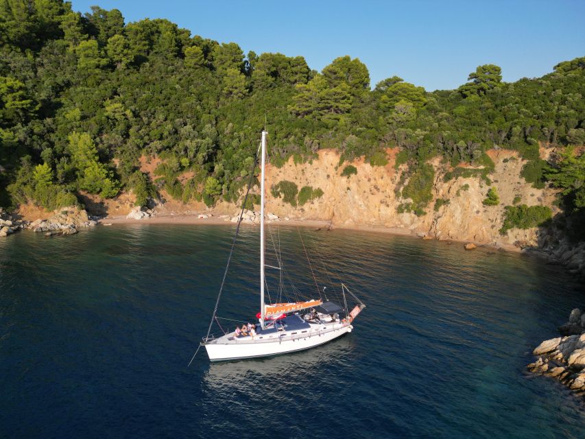 Skiathos: Private Sailing Trip with Lunch and Snorkeling - Arkos Island And The Return: More Fruit Salad, More Sea Time