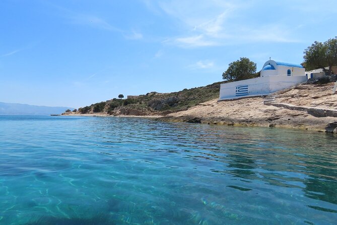 The Santa Maria 3 Island Cruise in the Aegean w/ Free Audio Guide - Stop 3, Plati (Platy): swim and cliff jump options