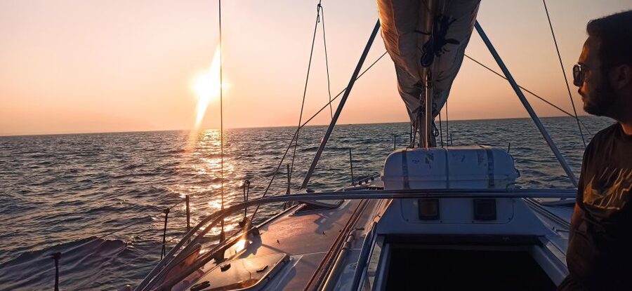 Thessaloniki Sunset Cruise departing from Nea Michaniona - The 3-hour flow: photo stop, sailing, swim time, then the sunset finale