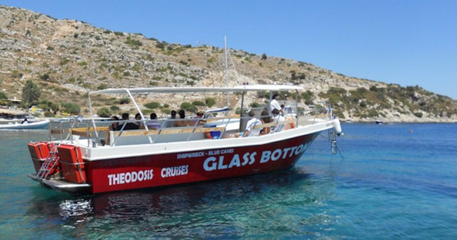 Zakynthos: Blue Caves and Navagio Bay Swim Cruise - Agios Andreas: the first real swim and snorkel break