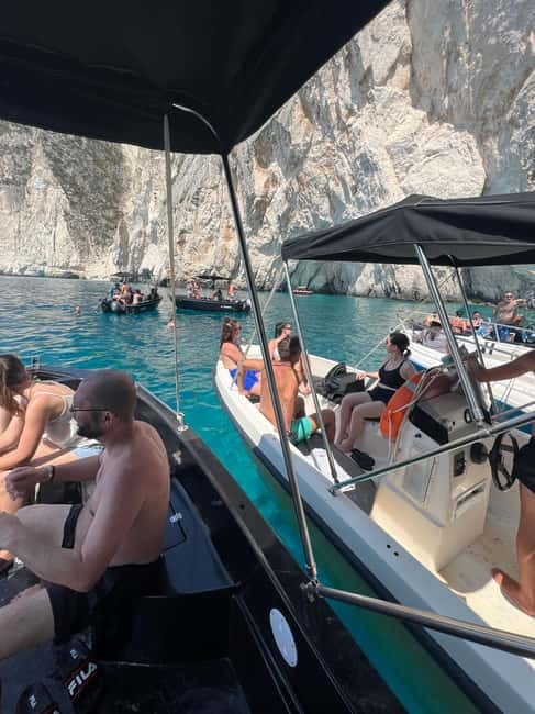 Zakynthos: Laganas Bay, Myzithres & Turtles Speedboat Tour - From Laganas Marine Life Viewing to Your First Swim at Myzithres