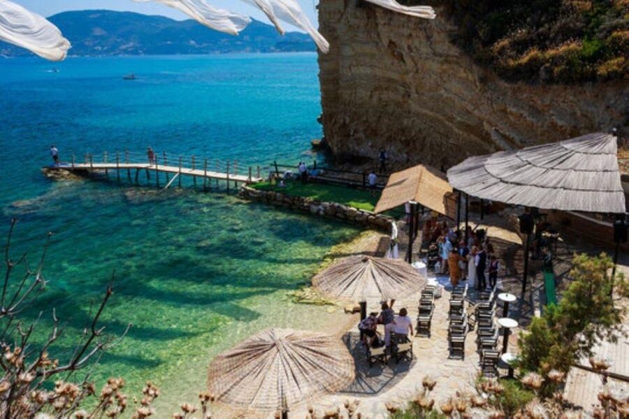 Zakynthos: Marathonisi, Cameo Island and Keri Caves Tour - Keri Caves cruise and the Kamara arch, plus a short swim outside a cave